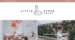 Desktop Screenshot of littlepaperswans.com