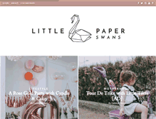 Tablet Screenshot of littlepaperswans.com